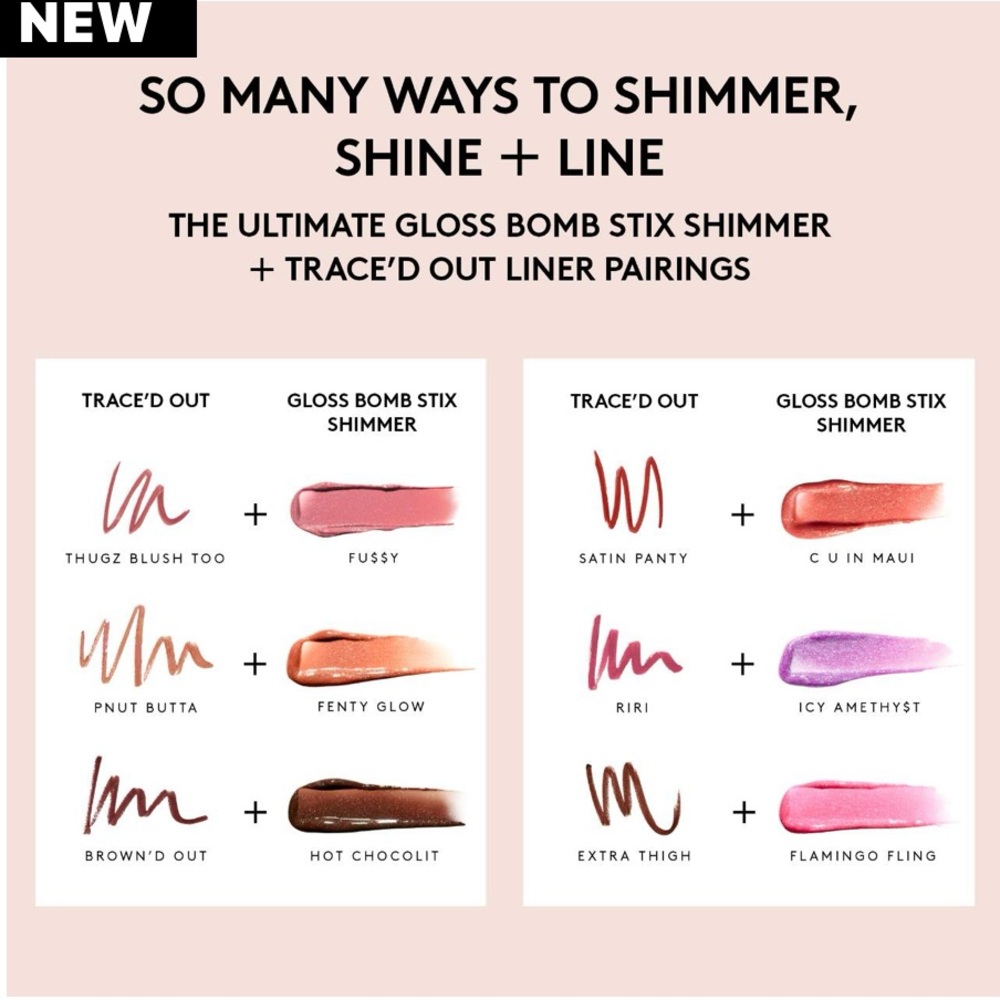 Fenty Beauty Gloss Bomb Stix High-Shine Gloss Stick ICY AMETHYST SOLDOUT ITEM - Picture 10 of 10